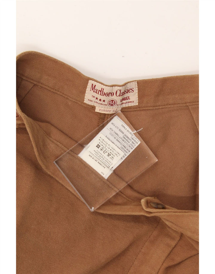 MARLBORO CLASSICS Womens Casual Trousers EU 42 Large W30 L27 Brown Vintage Marlboro Classics and Second-Hand Marlboro Classics from Messina Hembry 
