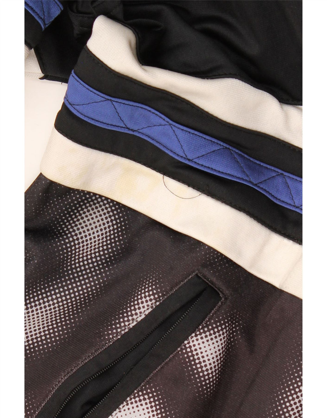 LOTTO Mens Tracksuit Top Jacket UK 38/40 Medium Black Colourblock Vintage Lotto and Second-Hand Lotto from Messina Hembry 