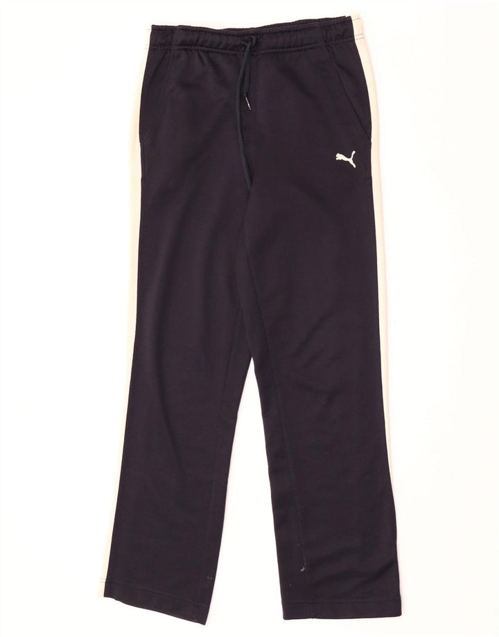 Puma Damen-Trainingshose, Größe S, Marineblau, Farbblock-Polyester