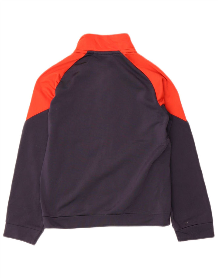 Puma Jungen Grafik-Trainingsanzug-Top-Jacke, 7–8 Jahre, Marineblau, Farbblock