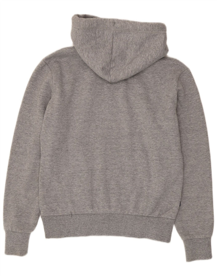 Superdry Herren-Kapuzenpullover, klein, grau gefleckte Baumwolle