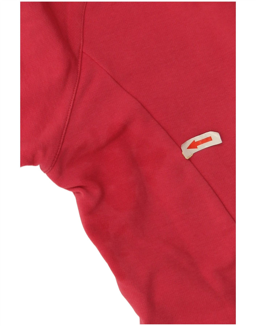 Nike Damen Studio Zip Hoodie Pullover UK 8/10 Small Rote Baumwolle