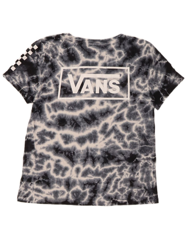 VANS Grafik-T-Shirt für Damen, UK 10, Größe S, Marineblau, Batik-Baumwolle