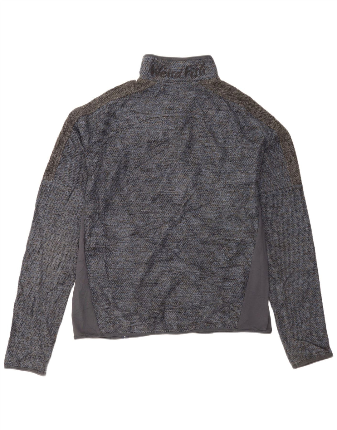 Weird Fish Herren-Trainingsanzug-Topjacke, großes, blaues Farbblock-Polyester