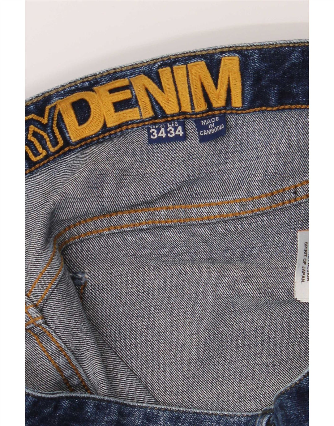 Superdry Herren Straight Jeans W34 L30 Blaue Baumwolle