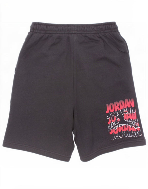 Jordan Jungen-Sportshorts mit Grafik, 12–13 Jahre, Größe L, schwarze Baumwolle