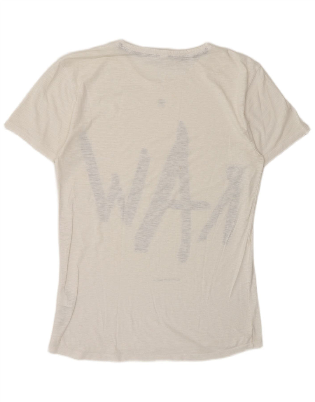 G-Star Herren Grafik-T-Shirt-Oberteil aus mittelweiß gesprenkelter Baumwolle