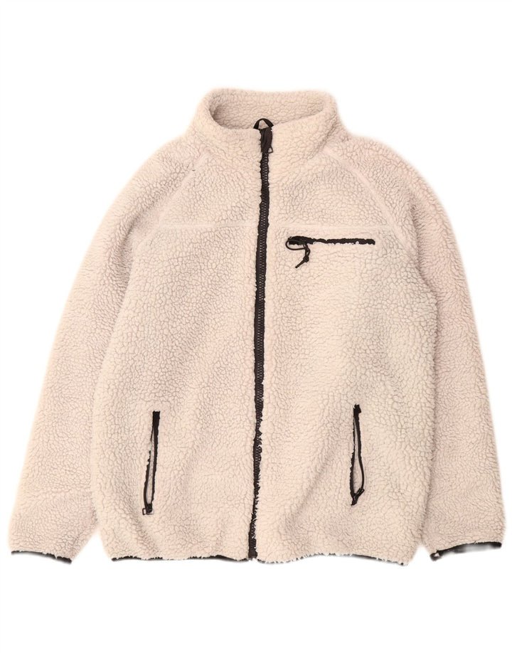 Brandit Mens Fleece Jacket UK 38 Medium White Polyester