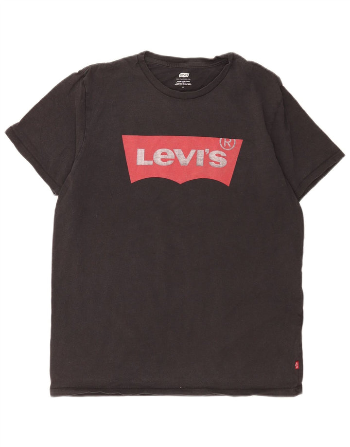 Levi's Herren-T-Shirt mit Grafik, mittelschwarze Baumwolle