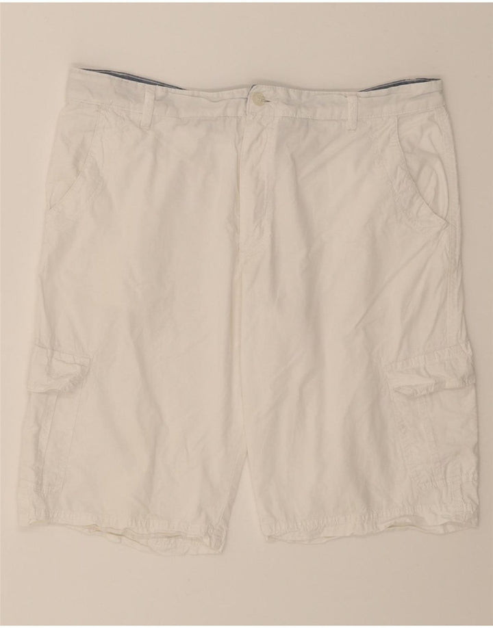 LOTTO Mens Cargo Shorts XL W38  White Cotton Vintage Lotto and Second-Hand Lotto from Messina Hembry 