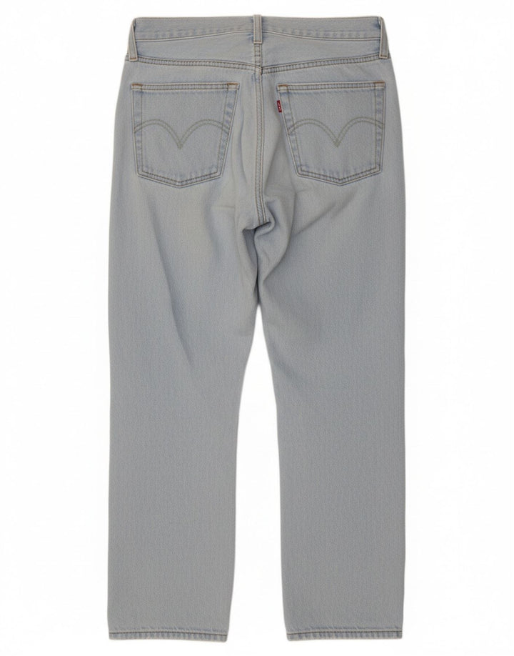 LEVI'S Womens 501 Straight Jeans W28 L25 Blue Cotton Classic