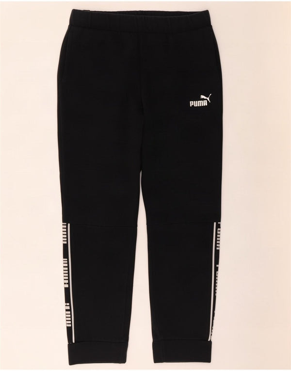Puma Womens Graphic Trainingshose Jogger UK 10 Small Black Cotton