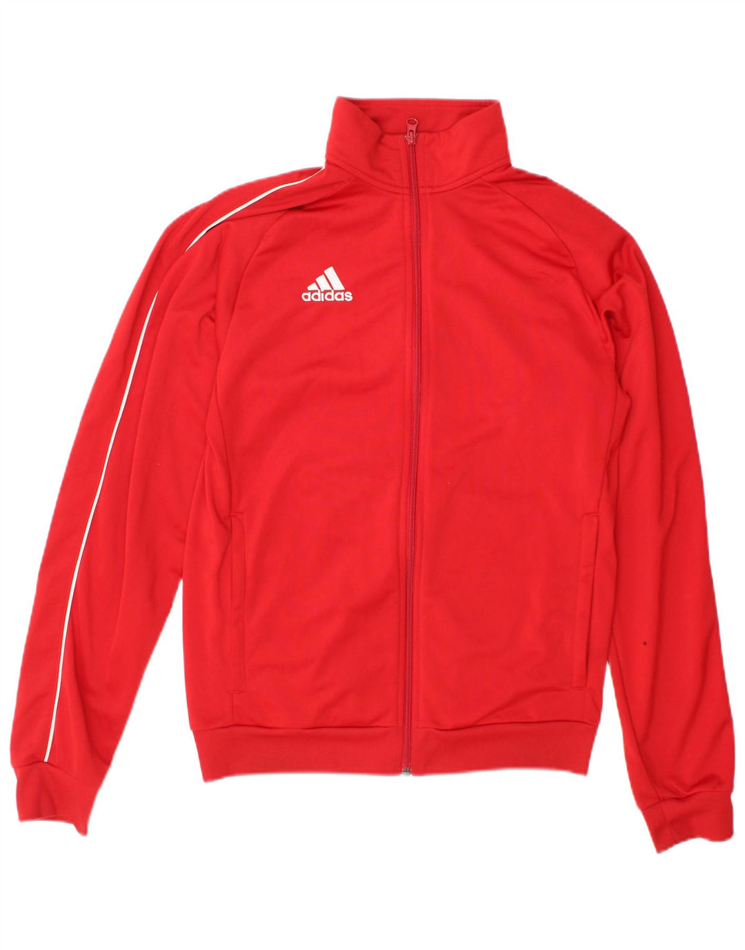 Adidas Herren-Trainingsanzug-Top-Jacke, kleines rotes Polyester