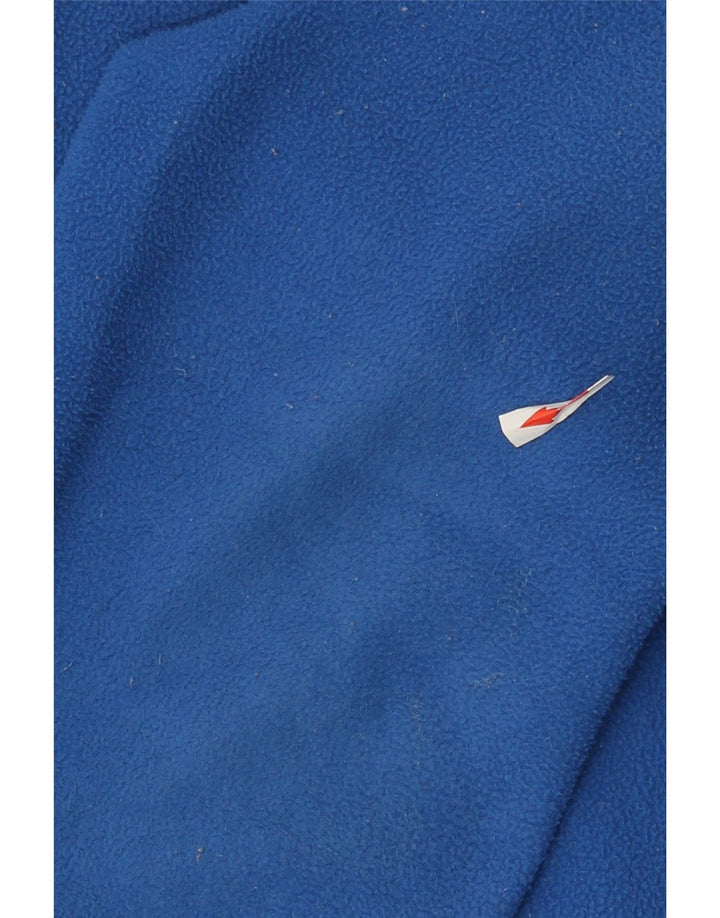 Asics Herren Fleecejacke UK 40 Large Blau Polyester