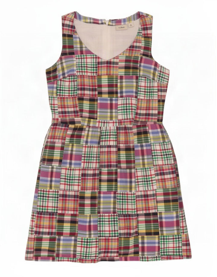 L.L.Bean Damen Ärmelloses Etuikleid US 6 Medium Mehrfarbig Patchwork