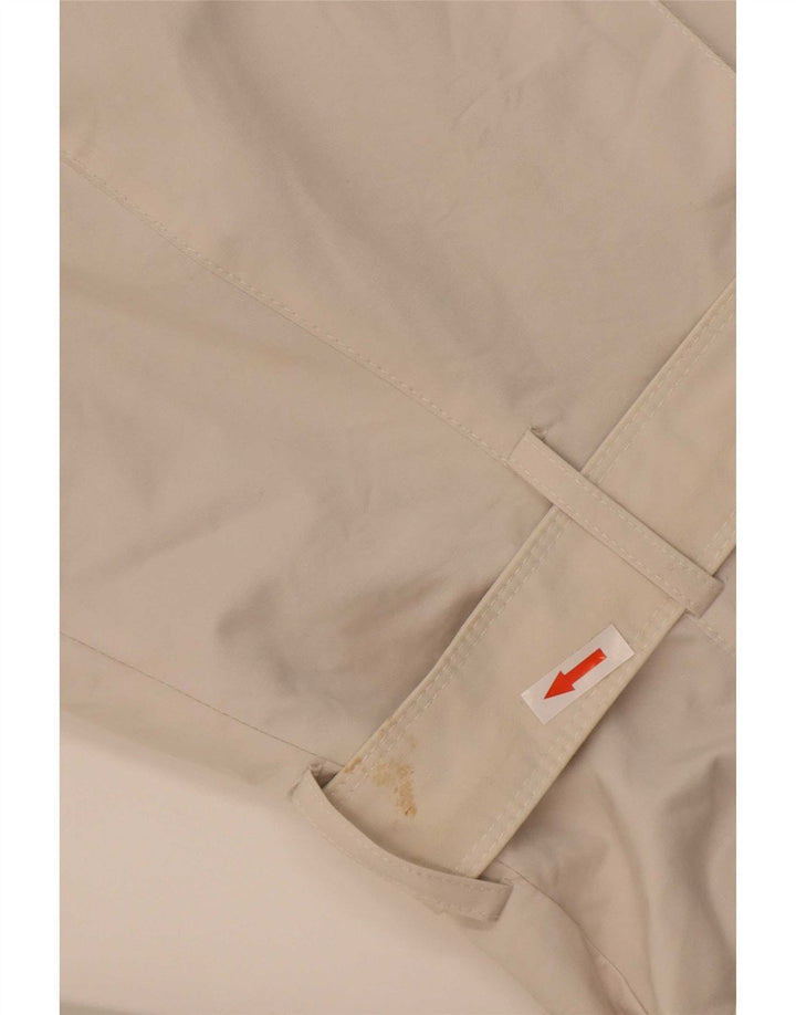 Zara Damen Trenchcoat UK 12 Mittelweiße Baumwolle