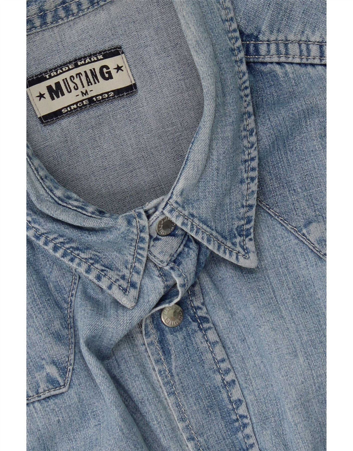 Ärmelloses Denim-Kleid für Damen von Mustang, UK 14, Mittelblau
