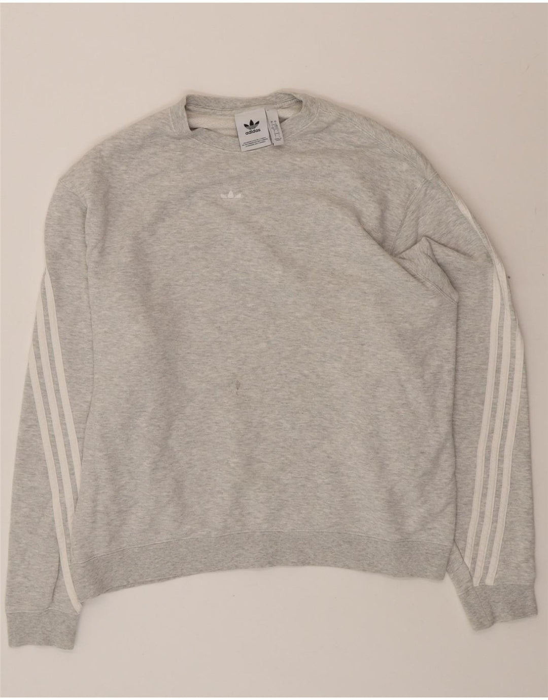 ADIDAS Mens Sweatshirt Jumper Large Grey Cotton Vintage Adidas and Second-Hand Adidas from Messina Hembry 