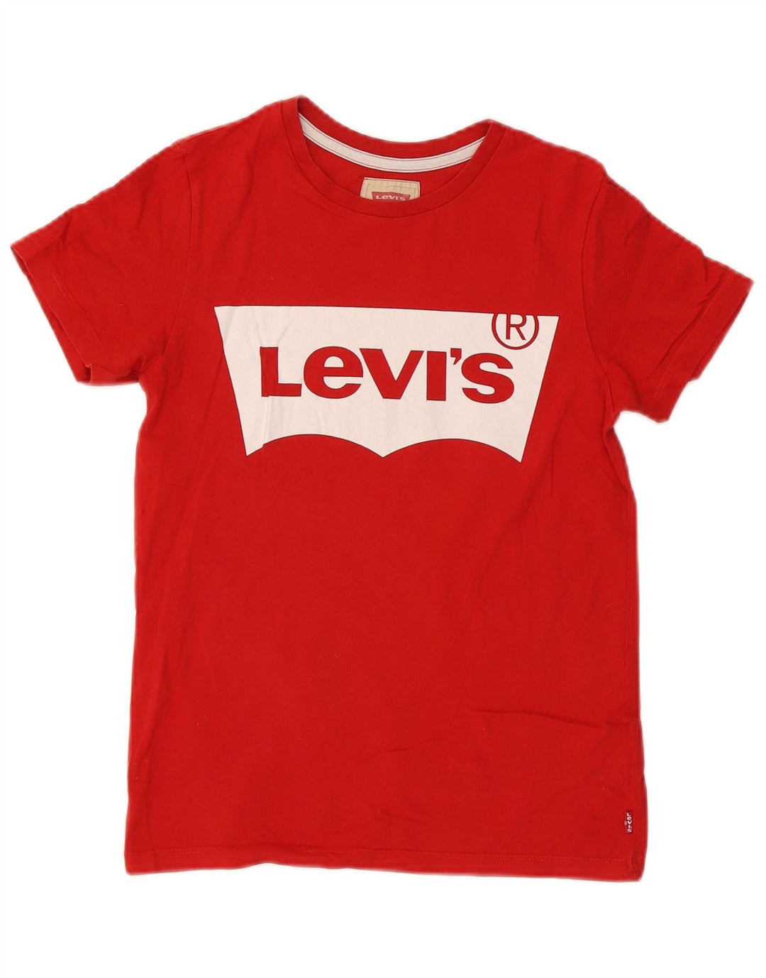 Levi's Jungen-T-Shirt mit Grafik, 13–14 Jahre, rote Baumwolle
