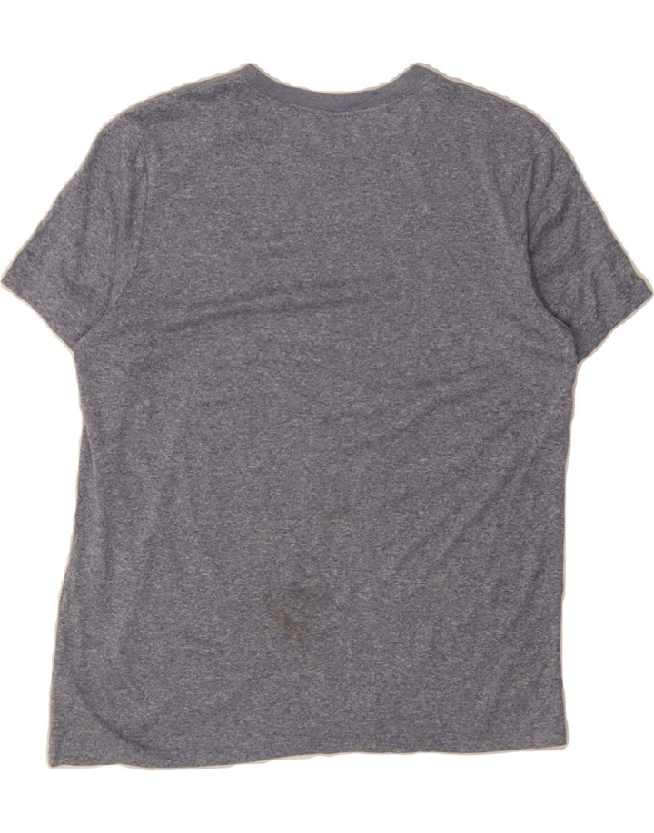 NIKE Womens Dri Fit T-Shirt Top UK 14 Medium Navy Blue Polyester Vintage Nike and Second-Hand Nike from Messina Hembry 