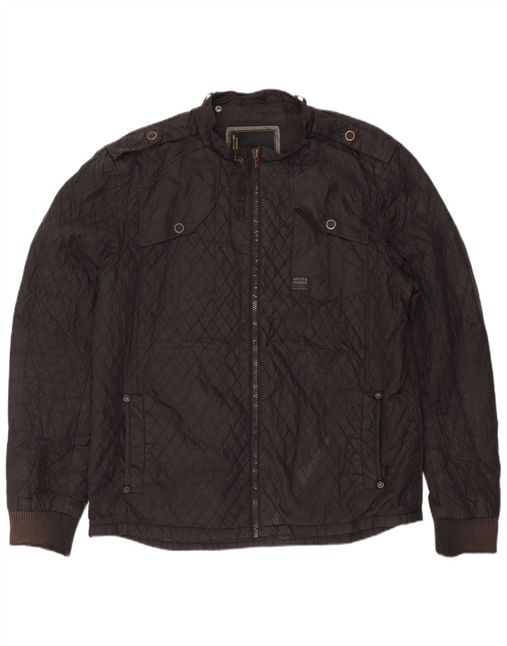 Jack & Jones Herren Steppjacke UK 44 2XL Graues Nylon