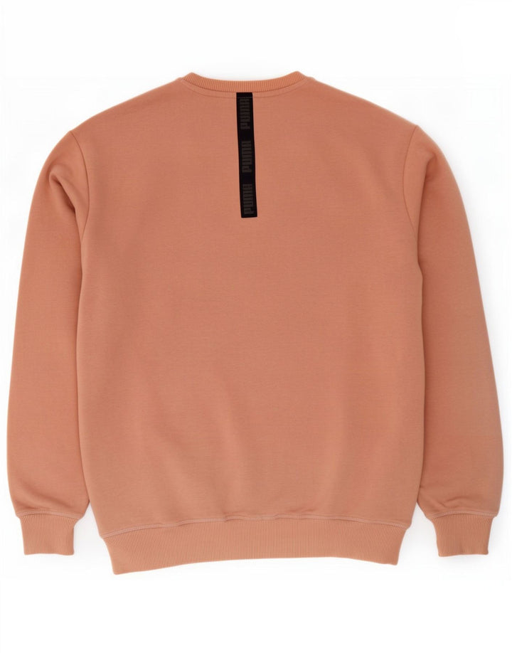 Puma Herren Grafik-Sweatshirt-Pullover Mittelrosa Colourblock-Baumwolle