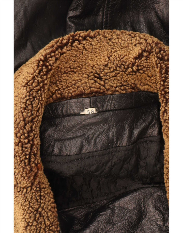 Suprema Herren Lederjacke IT 58 4XL Schwarz