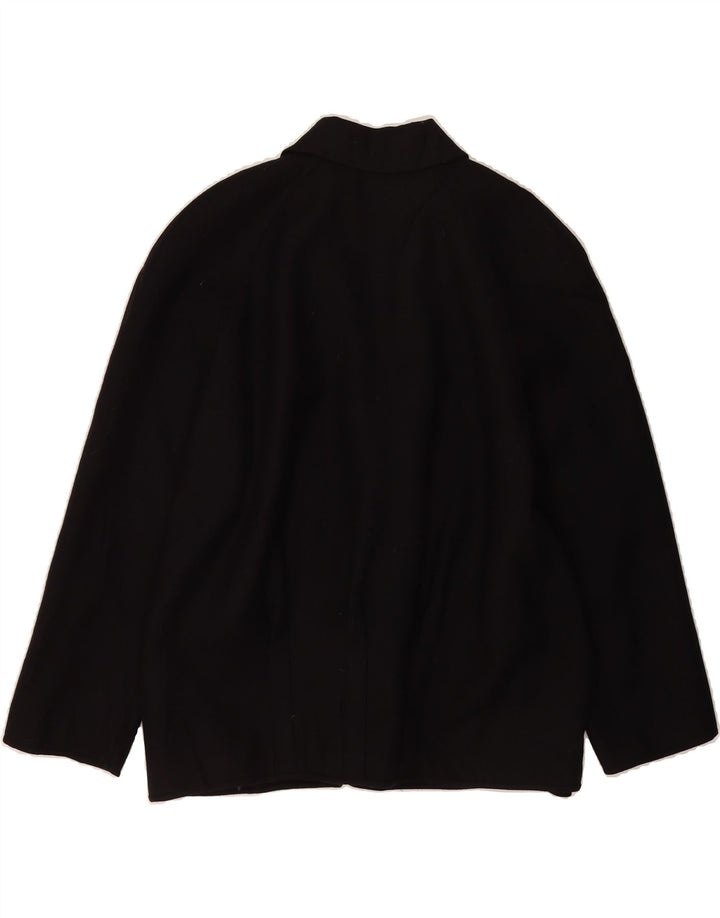VINTAGE Womens Double Breasted Blazer Jacket IT 48 XL Black Vintage Vintage and Second-Hand Vintage from Messina Hembry 