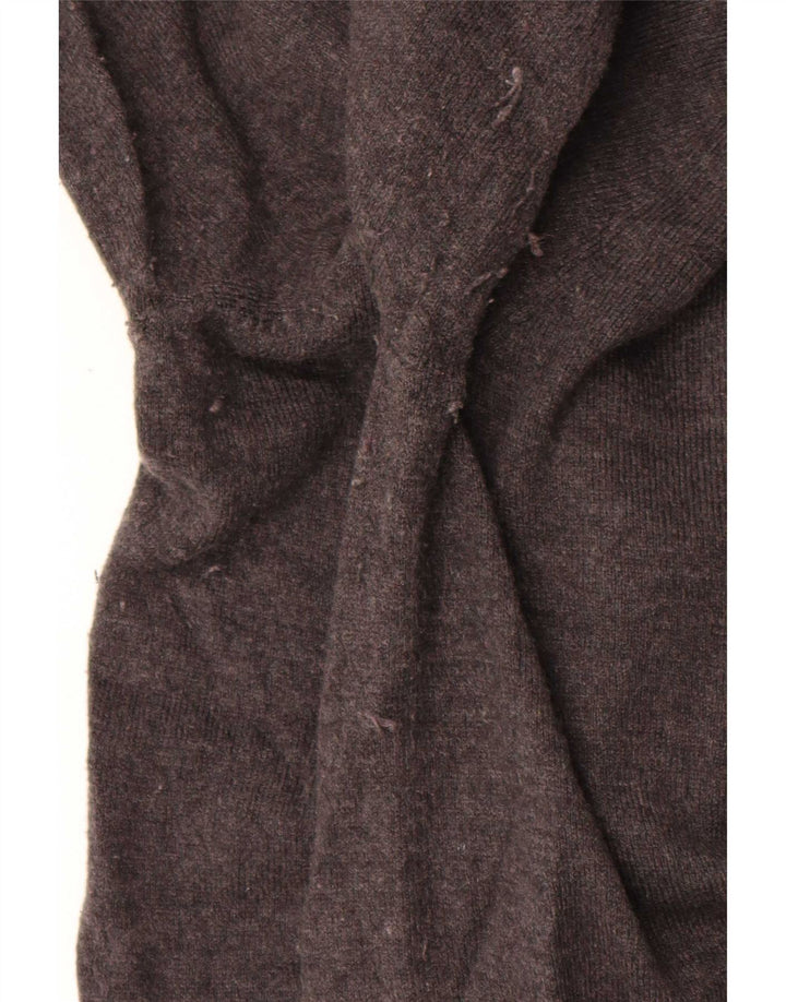 Gap Damen-Cardigan-Pullover UK 14 Mittelgraue Baumwolle