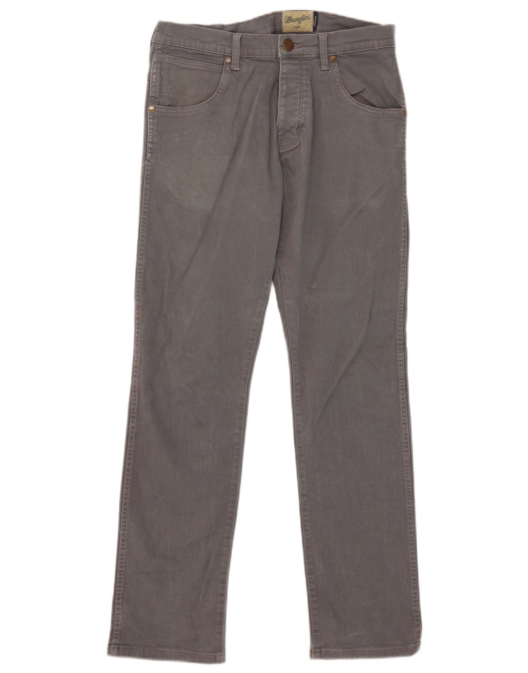 WRANGLER Herren Spencer Straight Jeans W32 L32 Graue Baumwolle