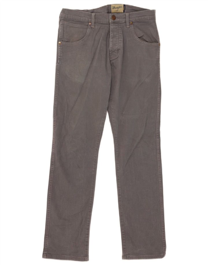 WRANGLER Herren Spencer Straight Jeans W32 L32 Graue Baumwolle