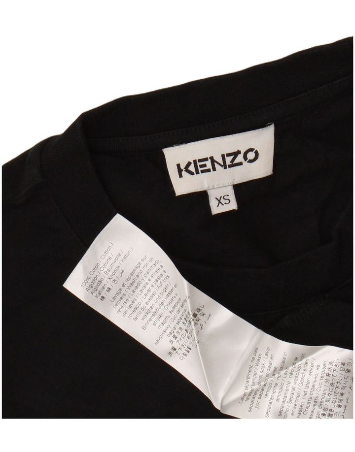 Kenzo Herren Grafik T-Shirt Top XS Schwarz Baumwolle