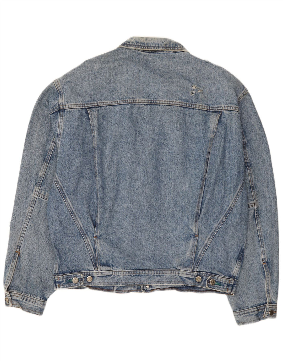 Jacob Cohen Herren Distressed Denim Jacke UK 42 XL Blaue Baumwolle