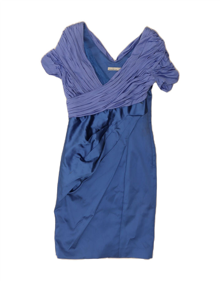 KAREN MILLEN Womens Bodycon Dress UK 12 Medium Blue Vintage Karen Millen and Second-Hand Karen Millen from Messina Hembry 