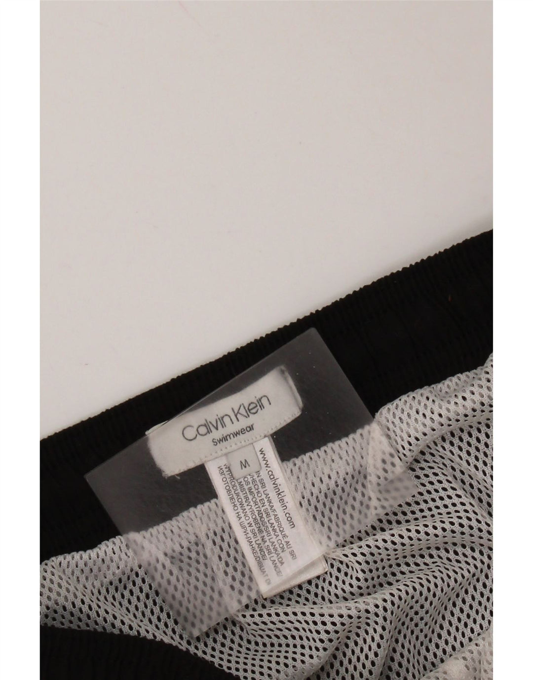 CALVIN KLEIN Damen Badeshorts mit Grafik, UK 14, mittelschwarz, Polyester