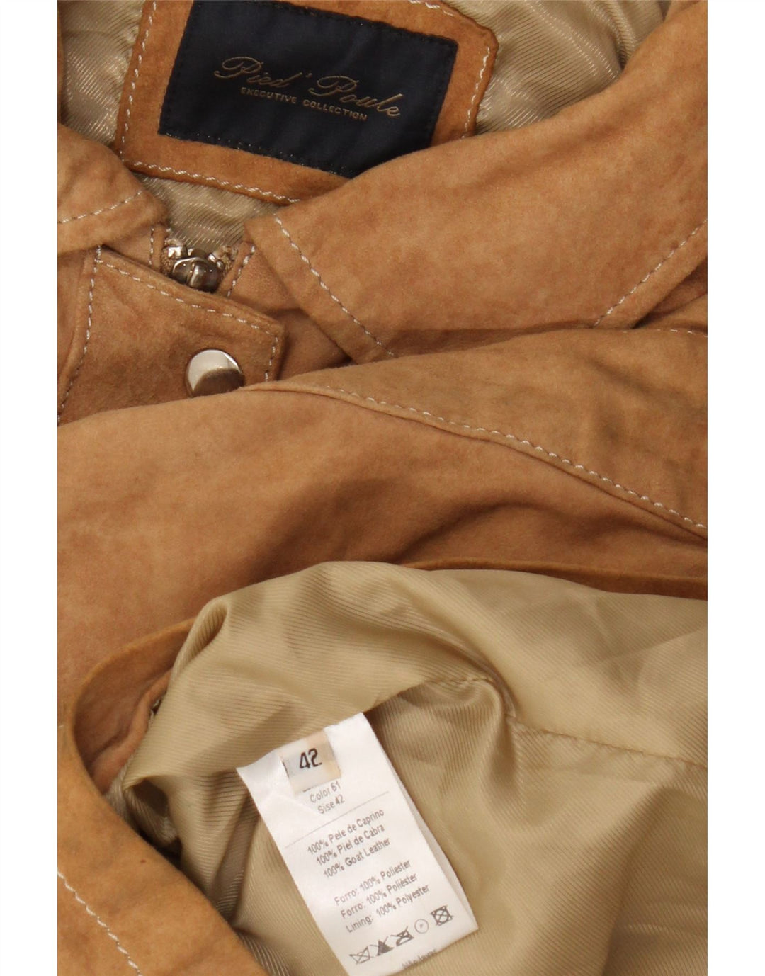 Vintage Damen Kurzärmelige Militärblazerjacke IT 42 Mittelbraun