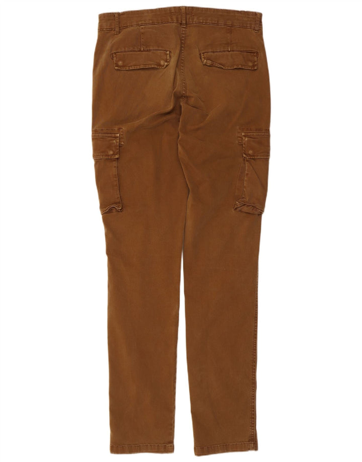 Lyle & Scott Herren Slim Cargohose W32 L33 Braune Baumwolle