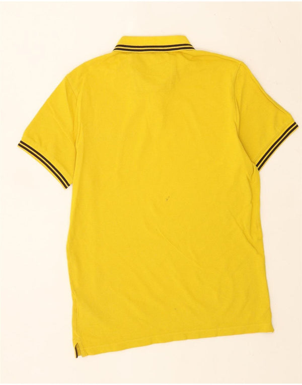 Calvin Klein Jeans Herren-Poloshirt aus mittelgelber, gestreifter Baumwolle