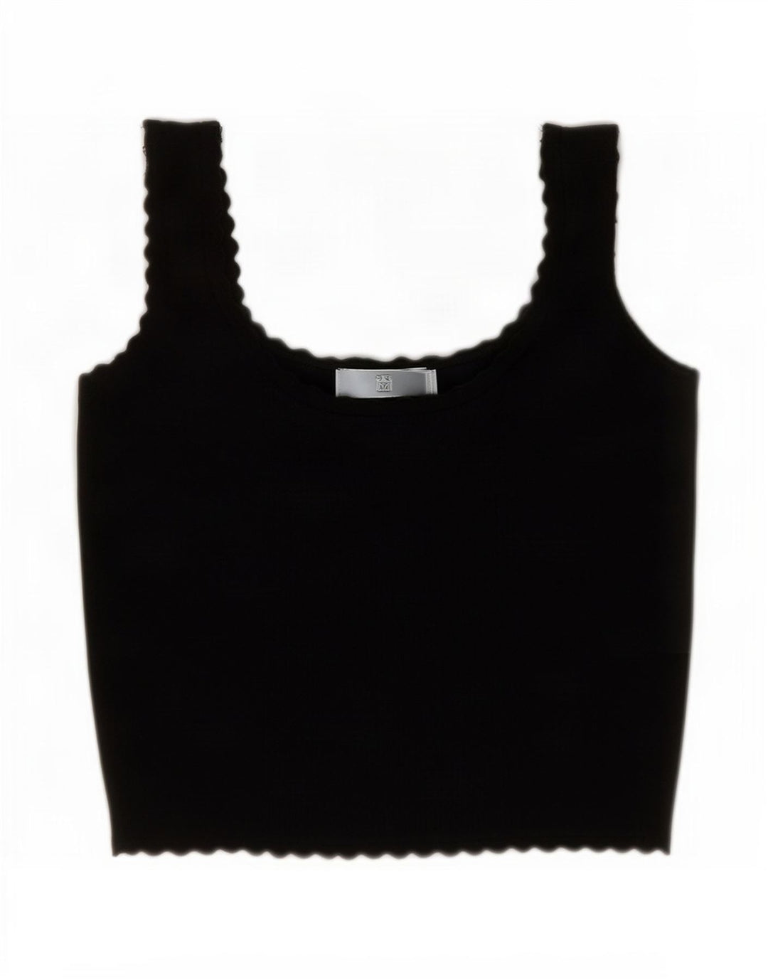 Zara Damen Crop Cami Top UK 12 Medium Schwarz