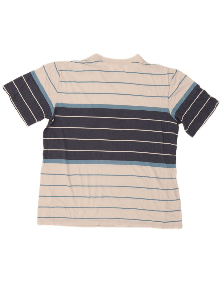 Nike Herren-T-Shirt-Oberteil, Mittelweiß, Farbblock