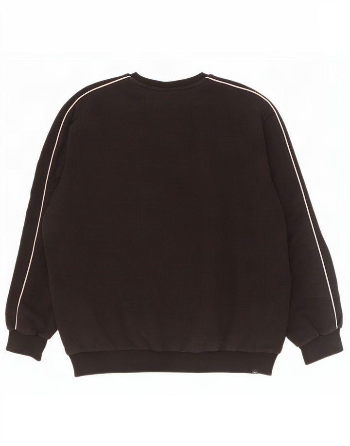 Puma Herren Grafik-Sweatshirt-Pullover, groß, schwarze Baumwolle