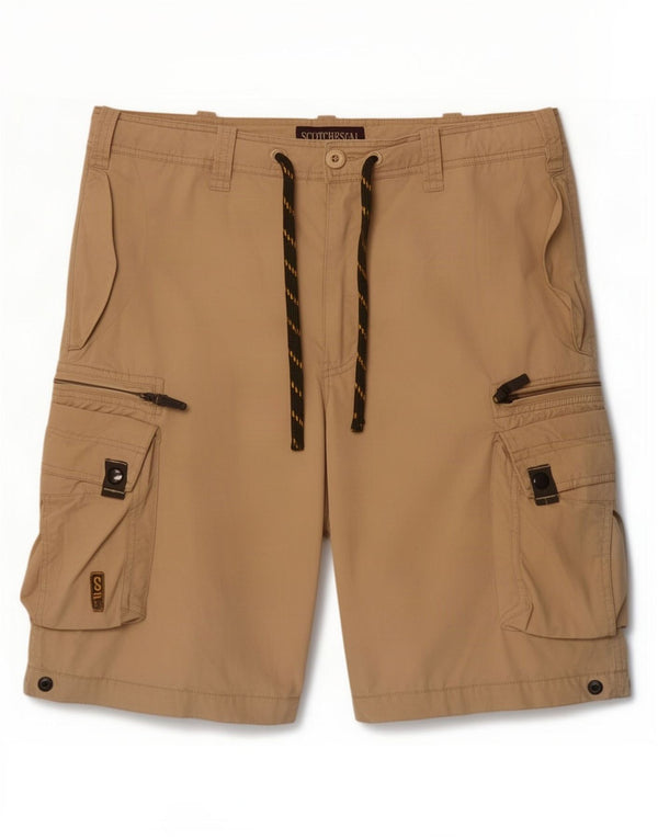 Scotch & Soda Herren Cargoshorts Medium W32 Beige Nylon