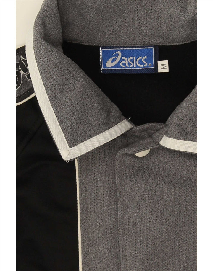 Asics Herren-Trainingsanzugoberteil mit Grafik, Mittelschwarz, Farbblock