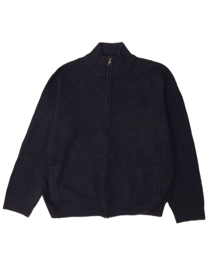 Marks & Spencer Herren-Cardigan mit durchgehendem Reißverschluss, XL, Marineblau, Acryl