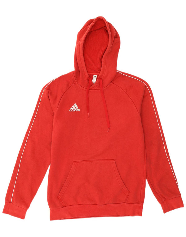 Adidas Damen Kapuzenpullover UK 10 Small Rot Baumwolle