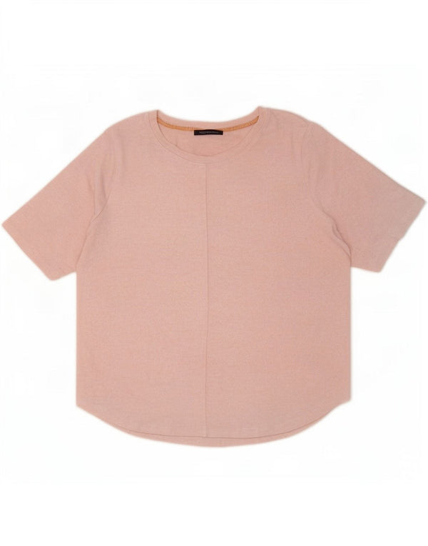 Marks & Spencer Damen T-Shirt Top UK 20 2XL Rosa Viskose