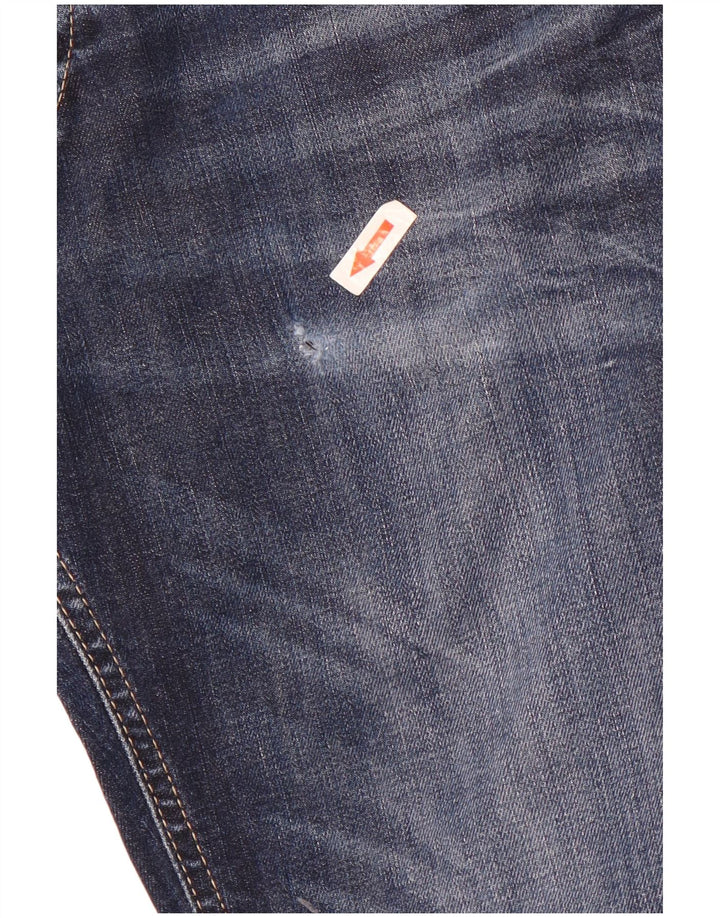 Jack & Jones Herren Clark Straight Jeans W32 L30 Blaue Baumwolle