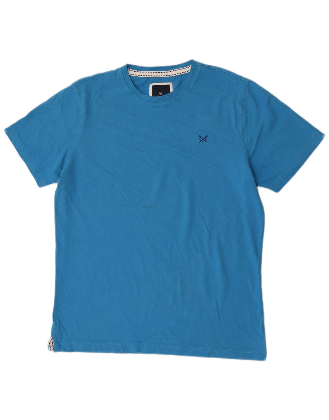 Crew Clothing Herren T-Shirt Top Large Blau Baumwolle