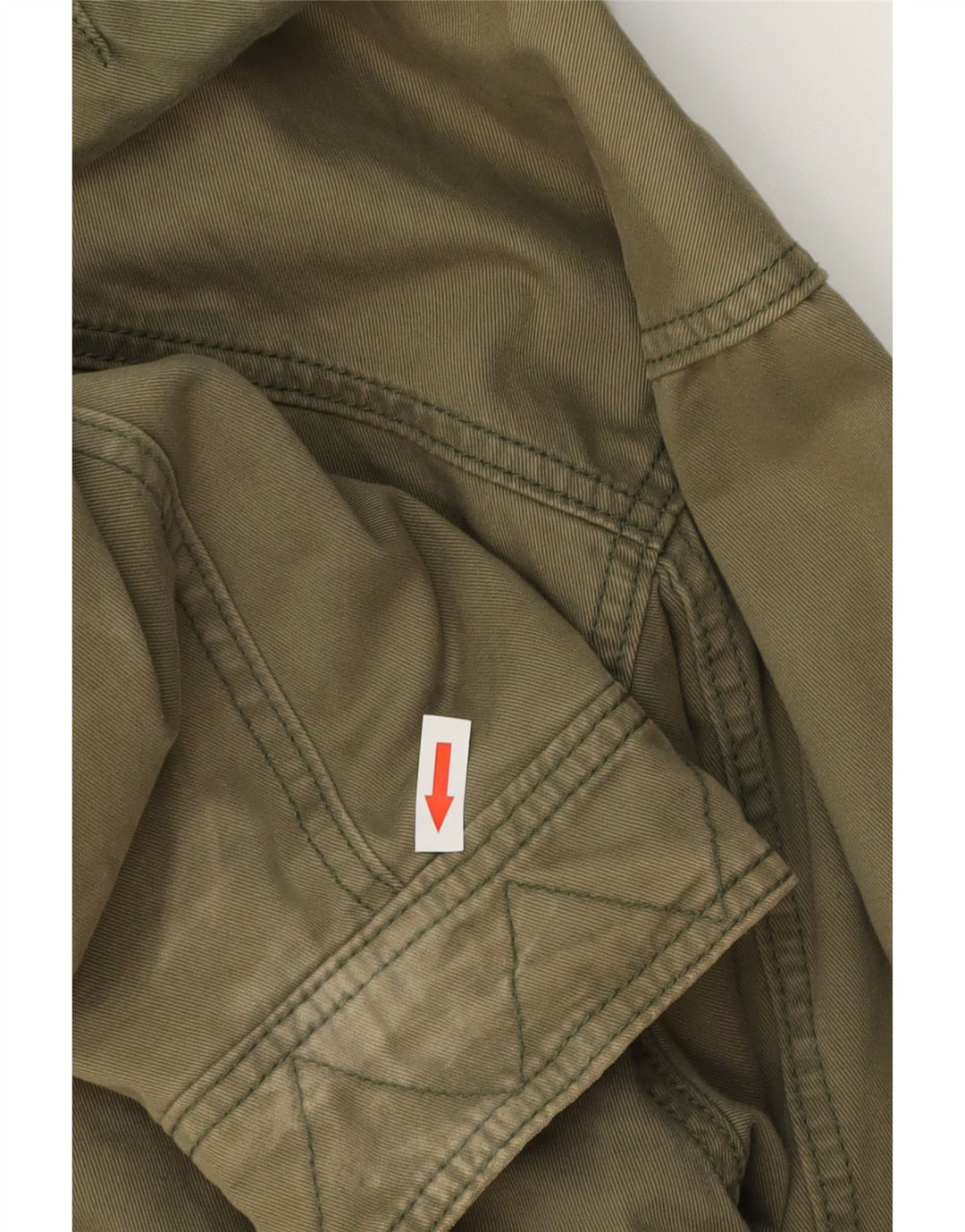 NIKE Herren-Parka mit Kapuze, UK 39/41, mittlere Khaki-Baumwolle