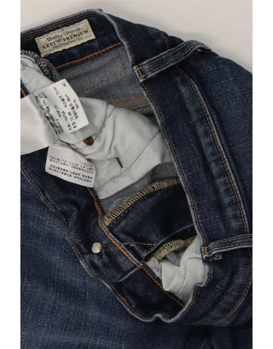 Levi's Herren Slim Jeans W28 L32 Blaue Baumwolle